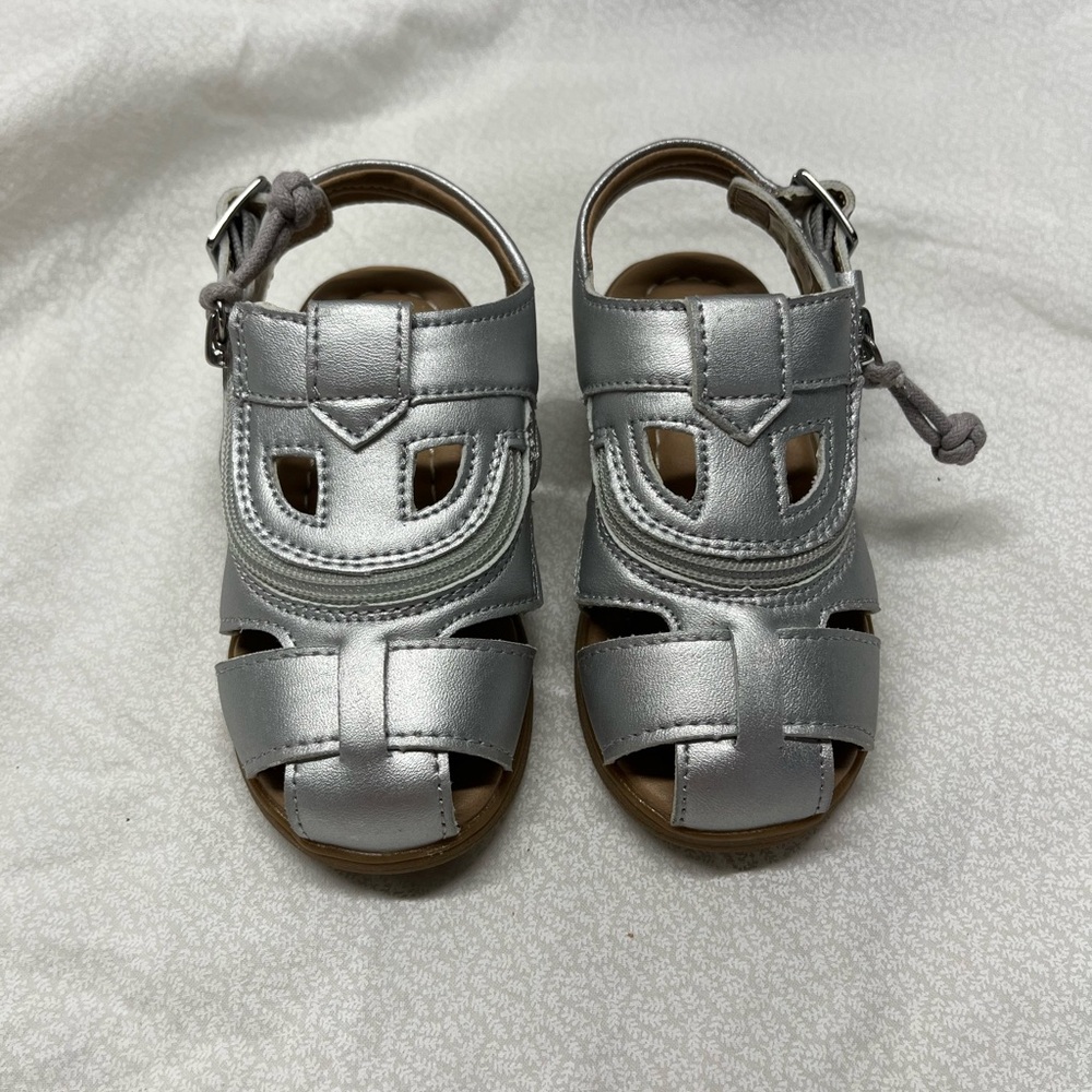 Silver Kids Sandals